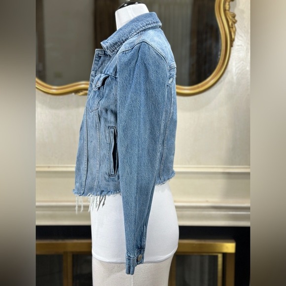 BLANKNYC Jacket Small Raw Hem Cyber-Grunge Neo-Vintage - Picture 6 of 13